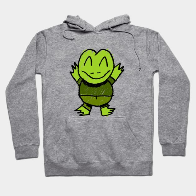 Frog - Scribble 2 Hoodie by jareddweiss